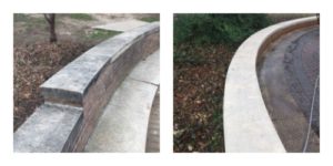 before and after commercial pressure washing