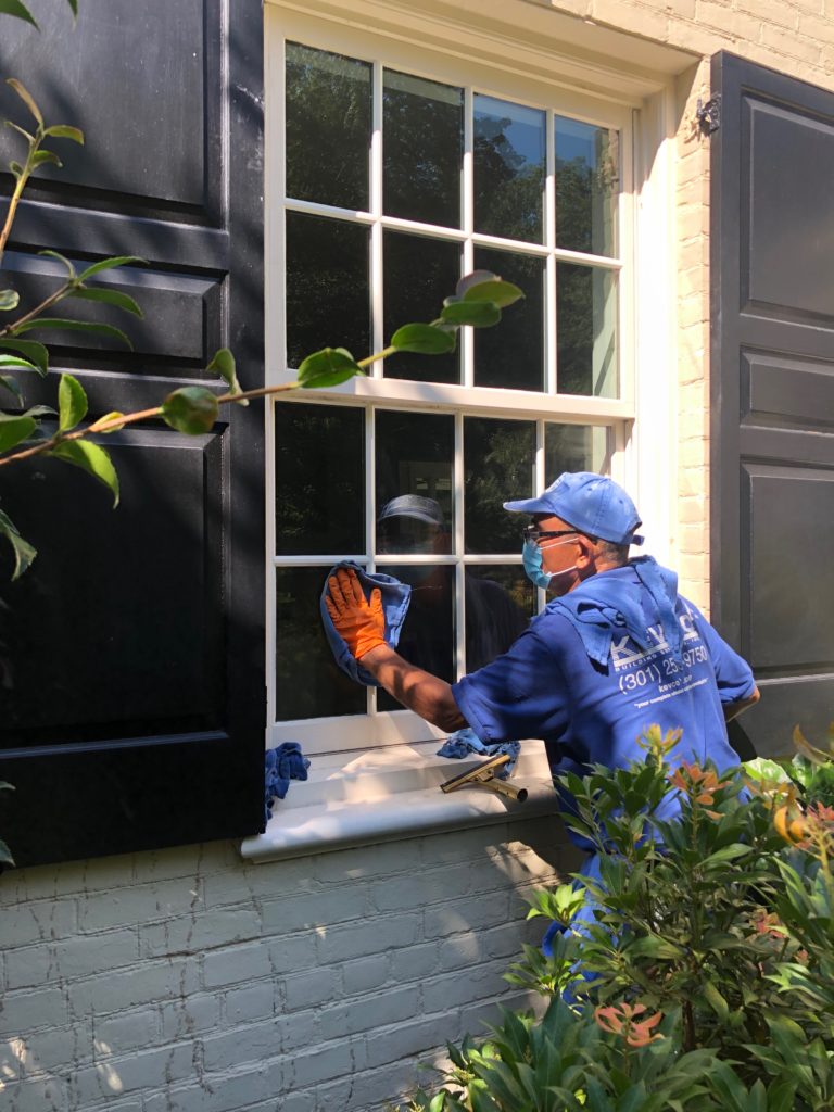 residential ground floor window cleaning